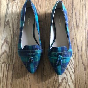 SoleSociety Plaid flats
